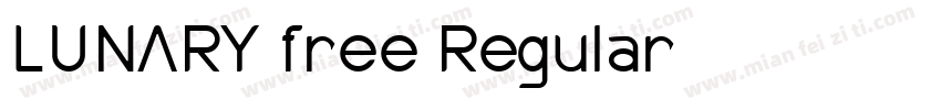 LUNARY free Regular字体转换